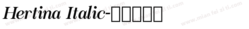 Hertina Italic字体转换